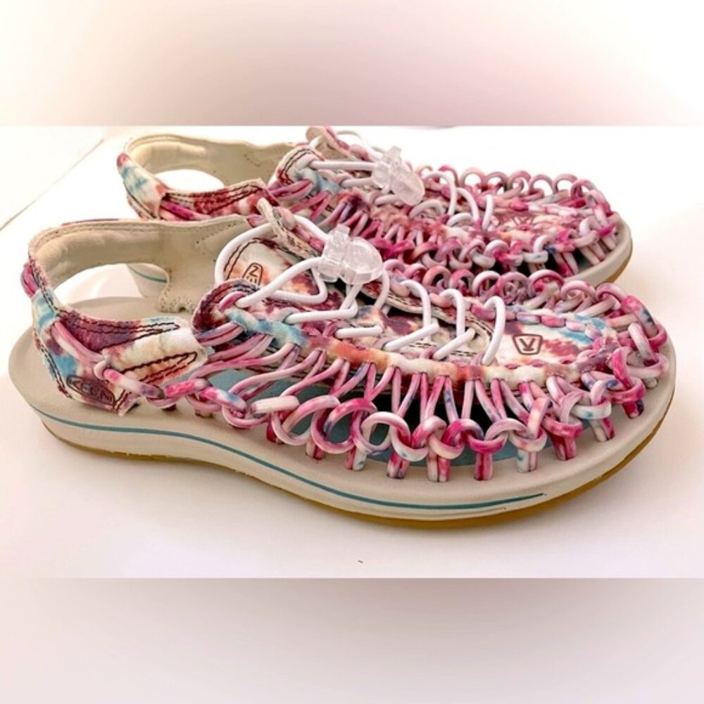 Keen Uneek Canvas Cord Women's Shoes Size 38.5 Andorra Tie Dye - Worn once